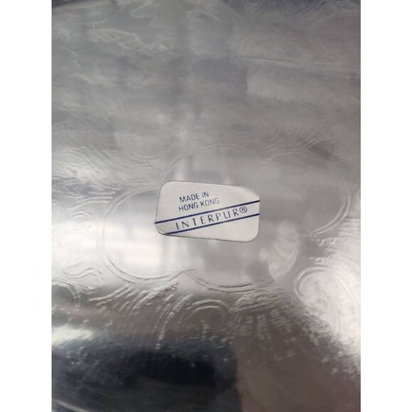 Vintage Mid-Century Elegant Oval Tray Set Bright Chrome Plated Set Of 3 #A2 - Picture 4 of 4